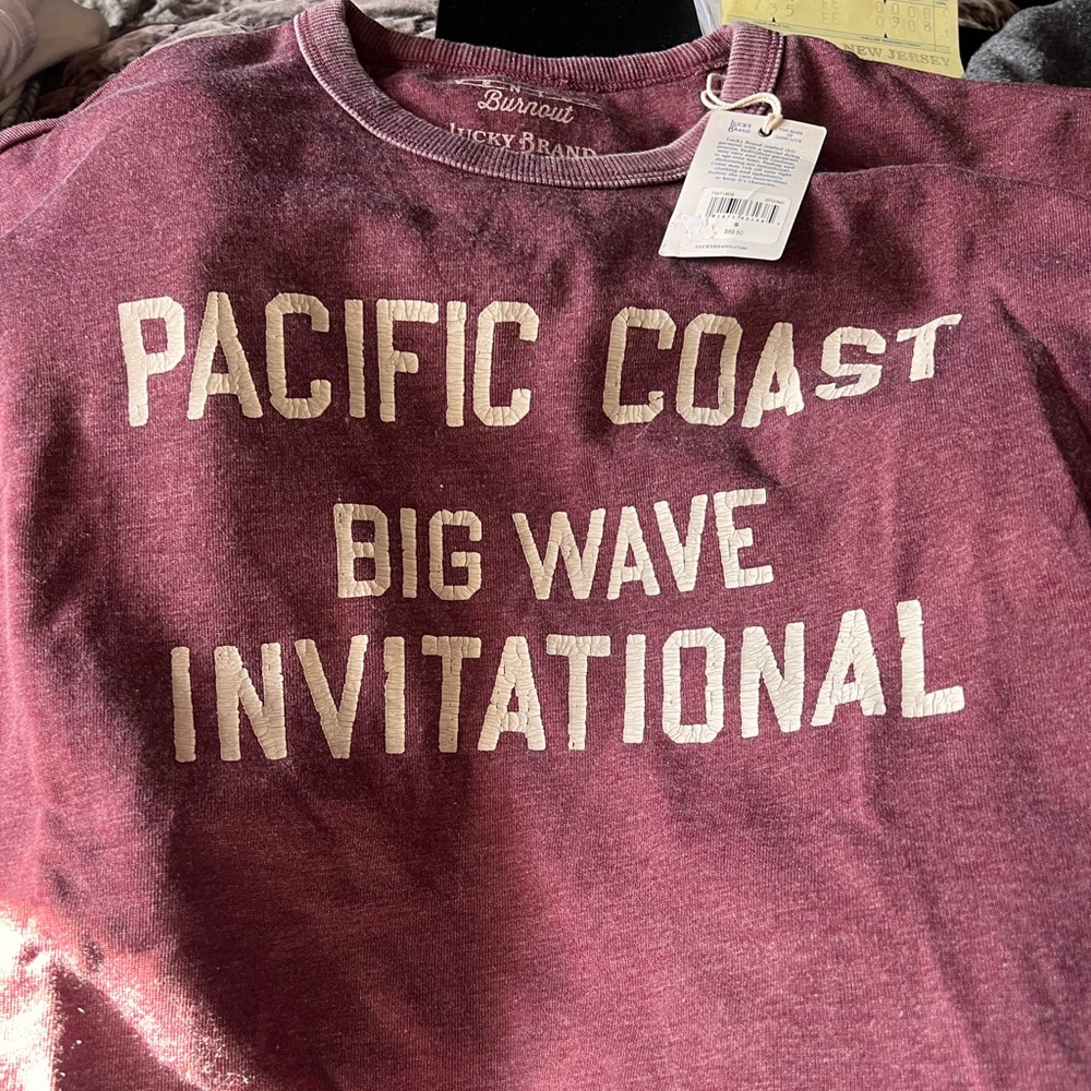 Lucky Brand Venice Burnout Sweatshirt NWT